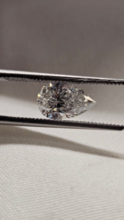 1.52 CT Pear Cut Natural Diamond G-H I1 +++