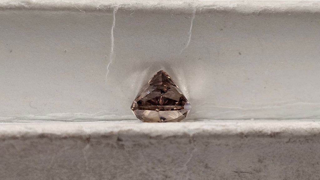 1.54 CT Natural Cushion Cushion Cut Brown Treated