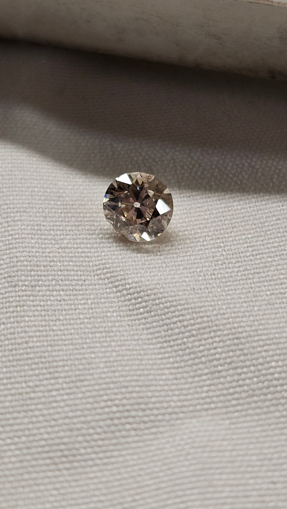 0.63 CT Natural Old European Cut Brown I1