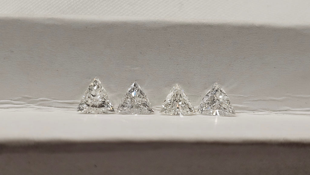 0.83 CT Trillion Cut Natural Diamond Parcel Match I-J SI1