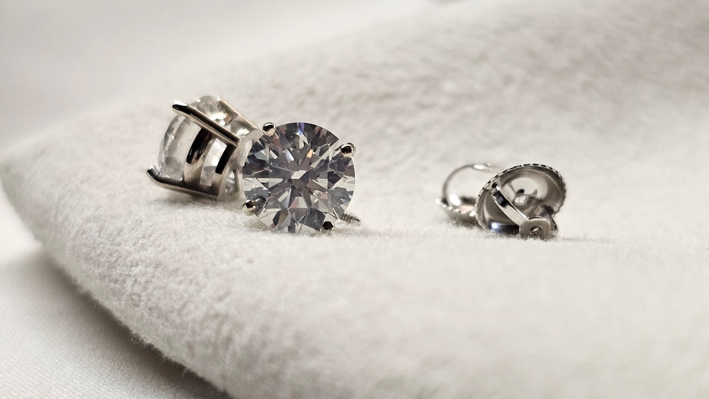 3.02 TCTW GIA Natural Diamond Stud Earrings F-G SI2-I1 Nice makes