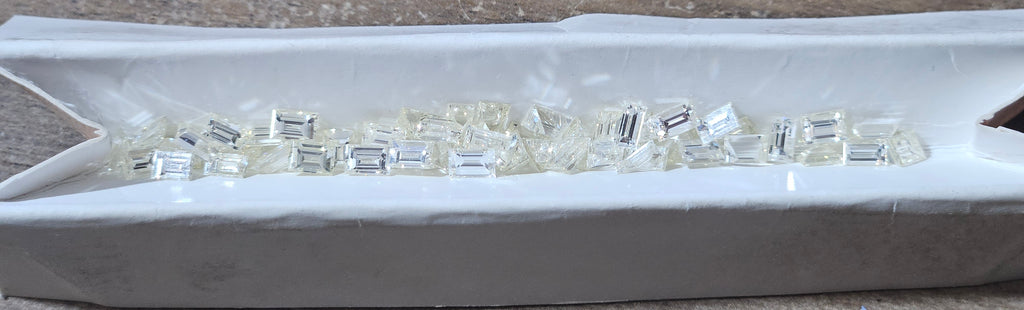 8.35 CTW Baguette Cut Natural Diamond Parcel (69) K-M VS