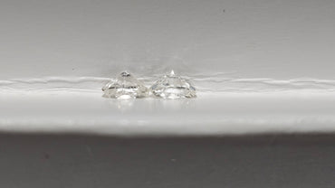 0.39 CTW Oval Cut Natural Diamonds (2) I VS