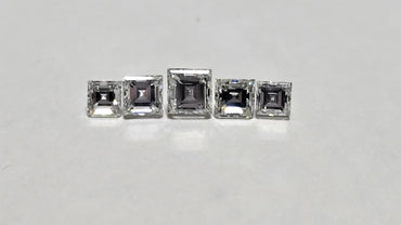 1.45 CTW Square Cut Natural Diamond Parcel (5) J VS