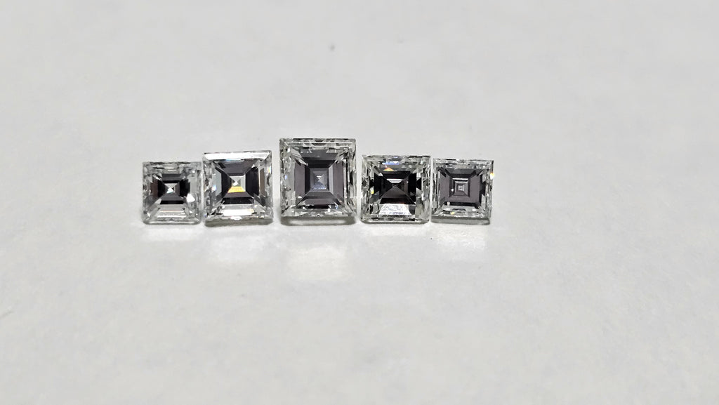 1.45 CTW Square Cut Natural Diamond Parcel (5) J VS