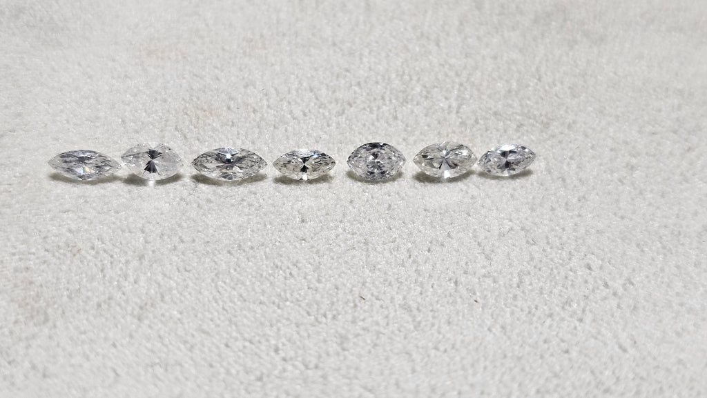 2.04 CTW Marquise Cut Natural Diamond Parcel (7) G-H VS-I1