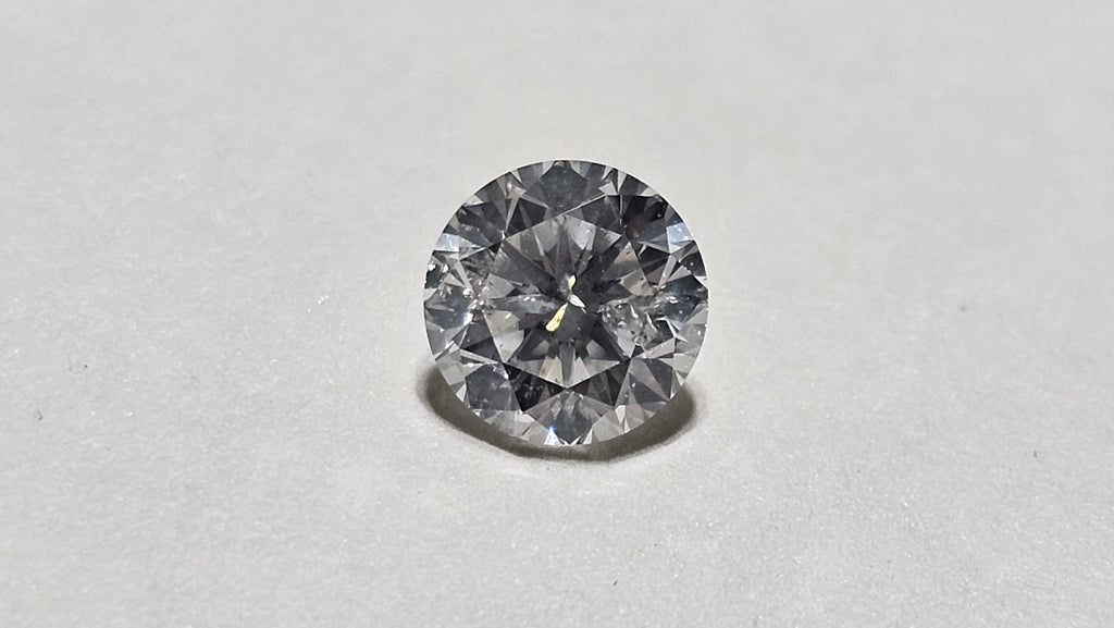 0.71 CT Round Brilliant Natural Diamond H-I I1