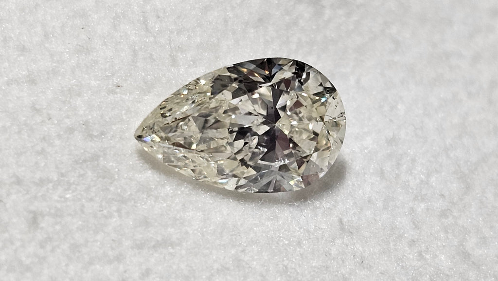 1.51 CT IGI Pear Shaped Natural Diamond J SI2