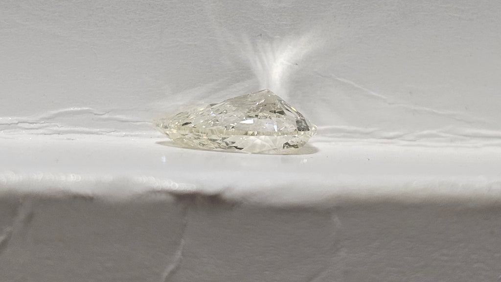 1.00 CT HRD Pear Shape Natural Diamond K I1