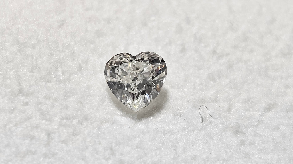 0.46 CT Heart Shaped Natural Diamond H-I SI1