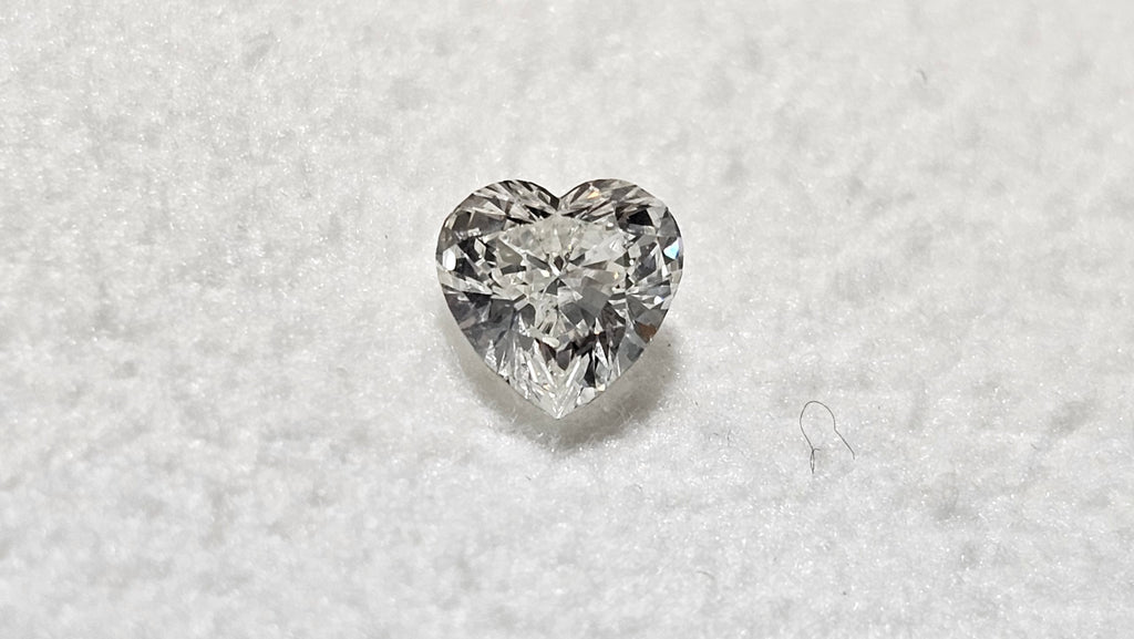 0.46 CT Heart Shaped Natural Diamond H-I SI1