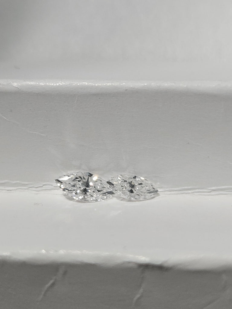 0.47 CT Marquise Cut Natural Diamonds (2) G-H VS