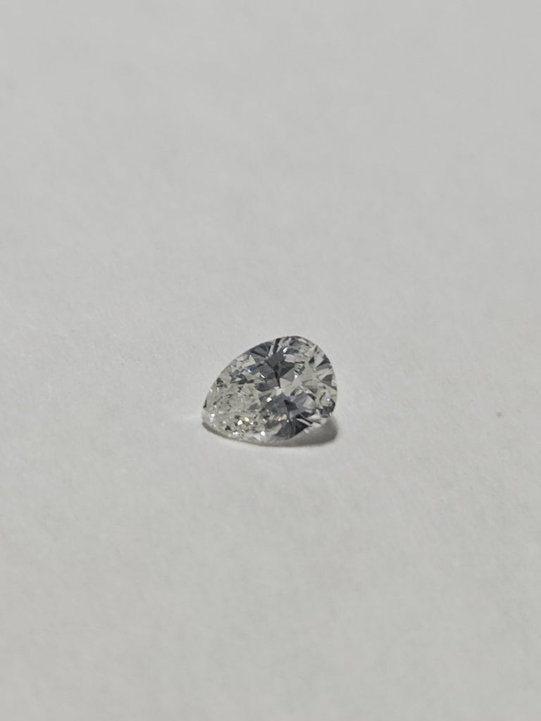 0.42 Pear Shape Natural Diamond H-I VS2-SI1