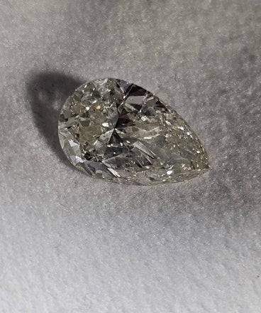 3.51 CT IGI Pear Shape Brilliant Natural Diamond K I1 XXVG