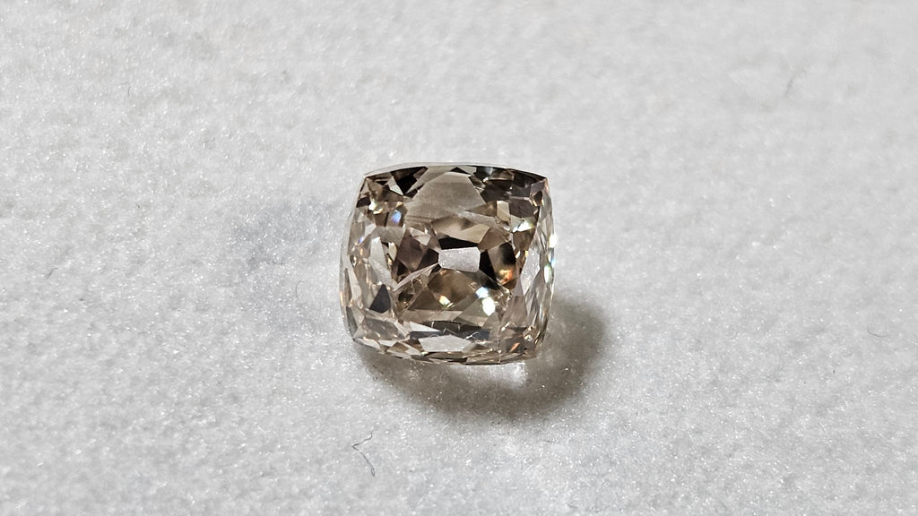 1.51 CT GIA Old Mine Brilliant Natural Diamond Light Brown SI2