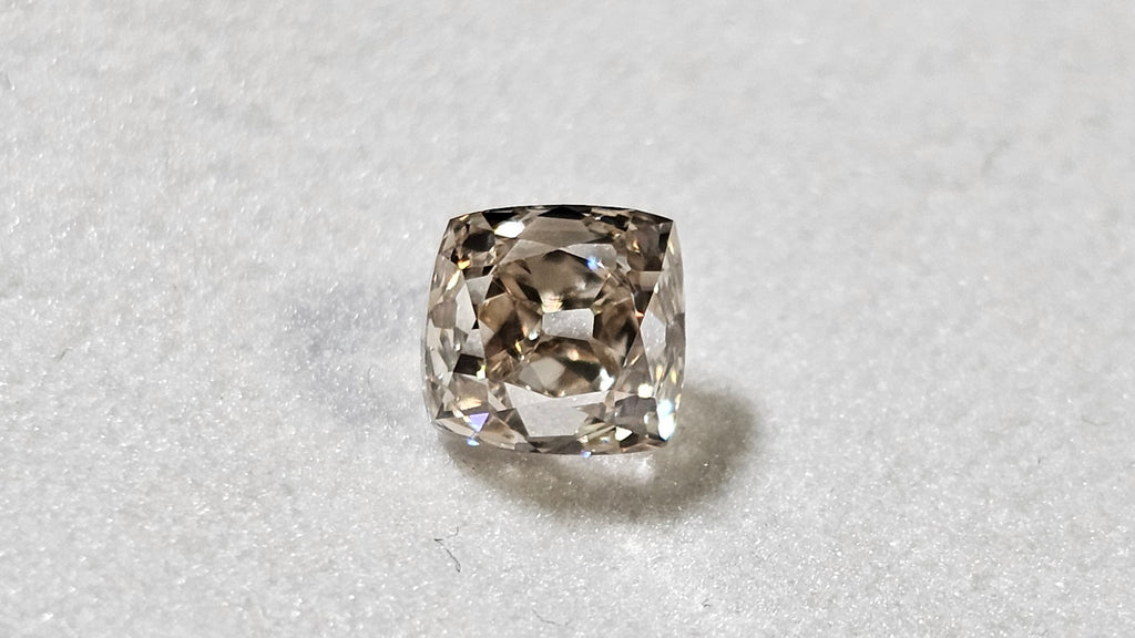1.51 CT GIA Old Mine Brilliant Natural Diamond Light Brown SI2