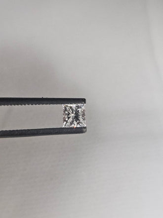 0.60 CT Princess Cut Natural Diamond F-G I1-I2