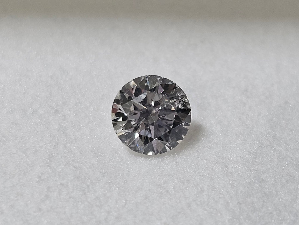 0.51 CT Round Brilliant Natural Diamond G-H I1