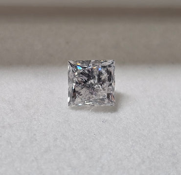 1.01 CT Princess Cut Natural Diamond F-G I2