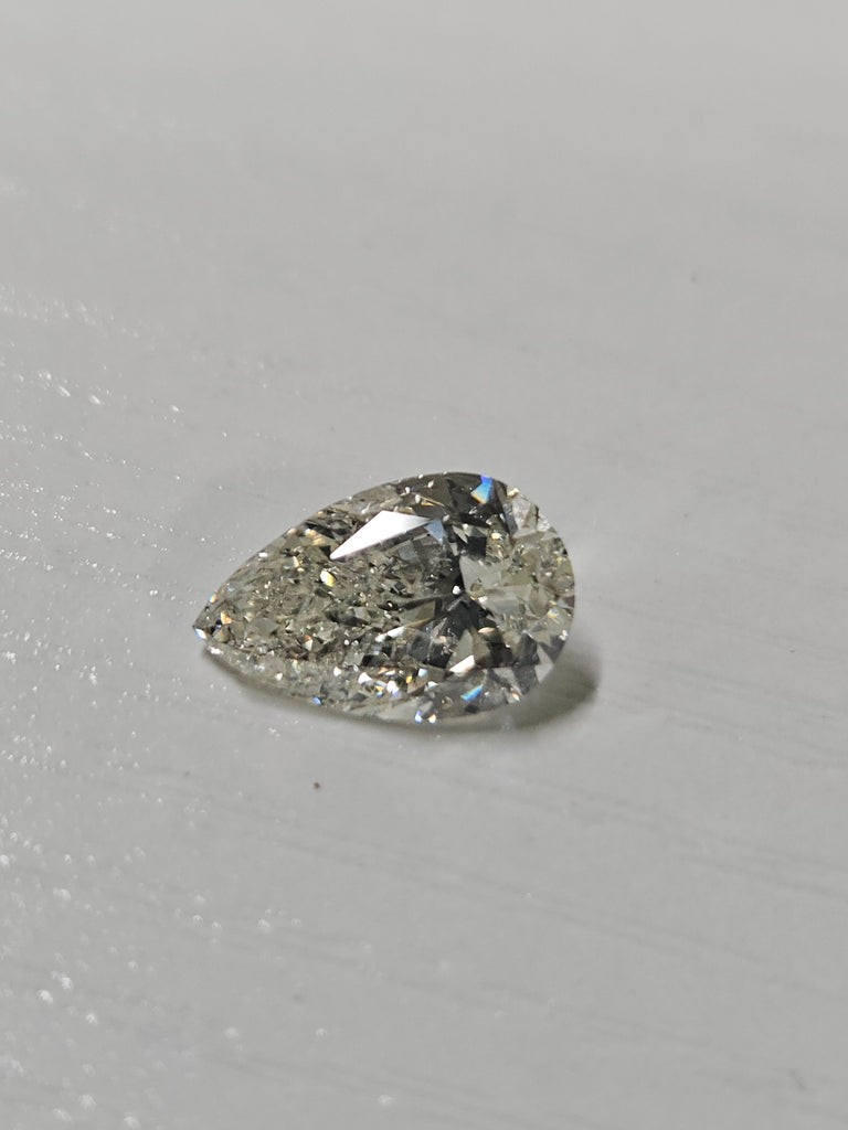 2.01 CT HRD Pear Shape Natural Diamond J SI2