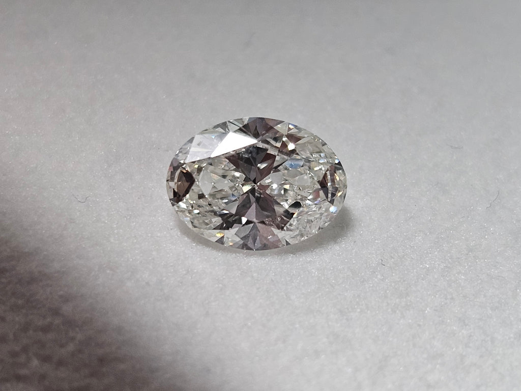 1.00 CT GIA Oval Shaped Natural Diamond I SI2