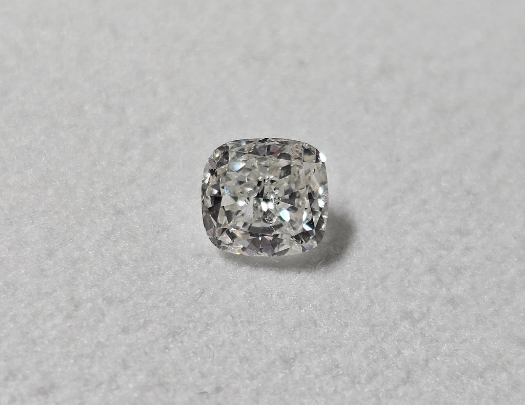 1.00 CT GIA Cushion Cut Natural Diamond I I1