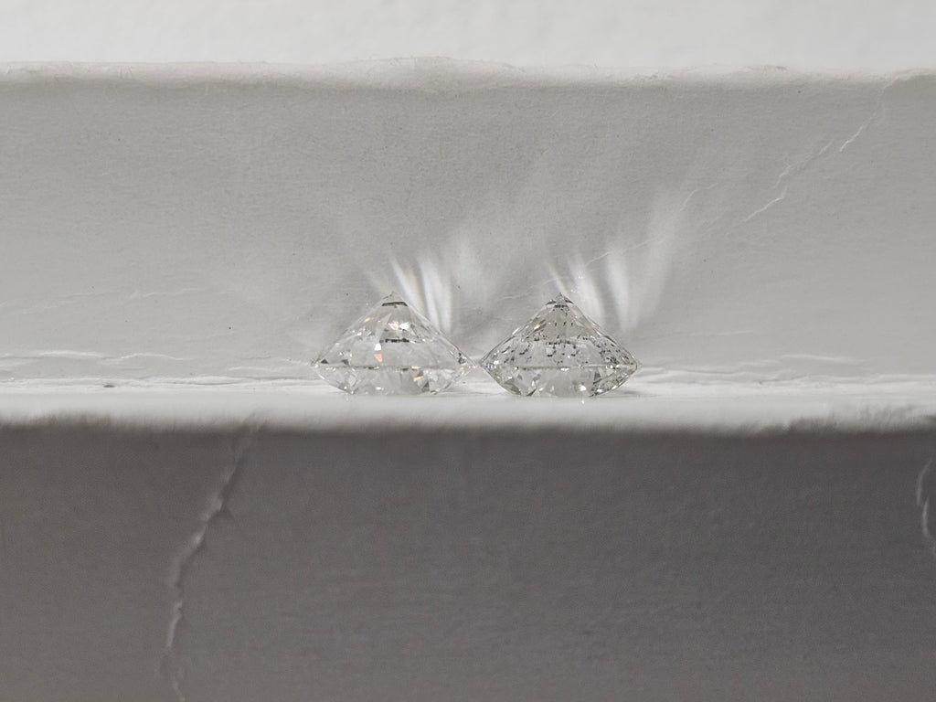 2.00 CTW GIA Round Brilliant Natural Diamond Matched Pair F-G SI1-SI2 XXX