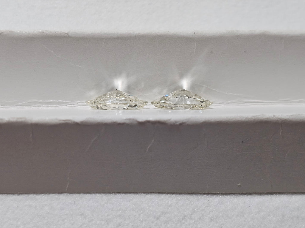 2.01 CTW GIA Marquise Brilliant Natural Diamond Matched Pair L SI1-SI2