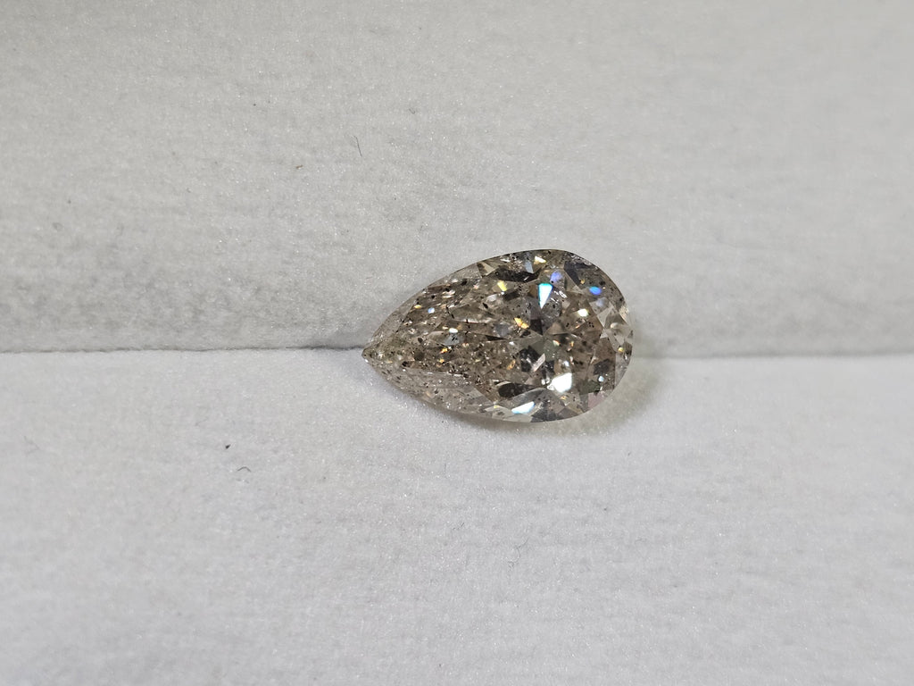 2.51 CT IGI Pear Brilliant Natural Diamond L I1