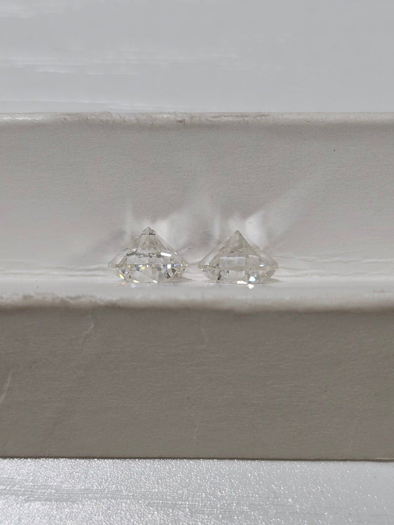 2.04 CTTW Round Brilliant Natural Diamond Matched Pair E SI2+