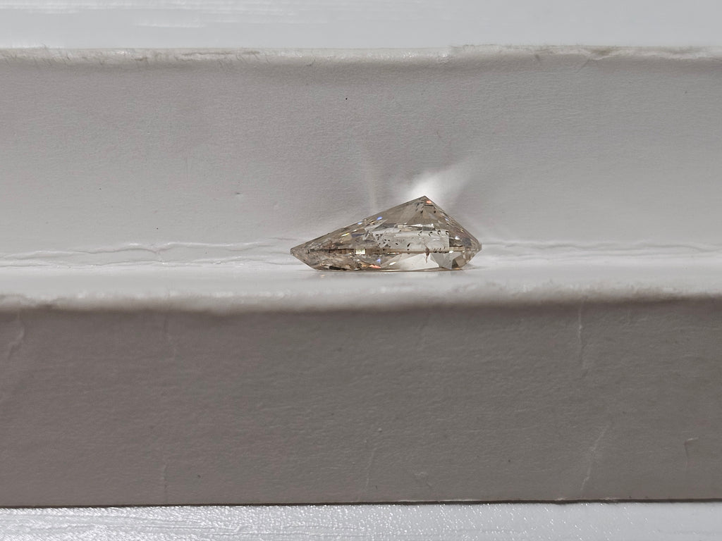 2.01 CT IGI Pear Brilliant Natural Diamond L SI2