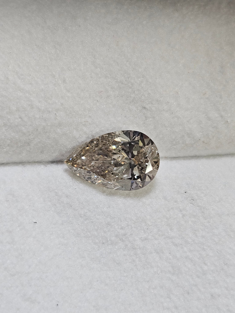2.01 CT IGI Pear Brilliant Natural Diamond L SI2