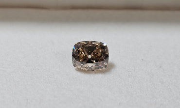 1.21 CT GIA Cushion Brilliant Natural Diamond Fancy Yellowish Brown VS2