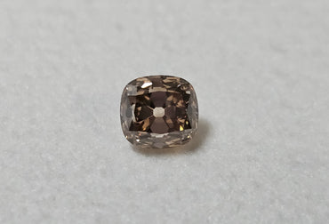 1.09 CT GIA Cushion Brilliant Natural Diamond Fancy Dark Yellowish Brown VVS2