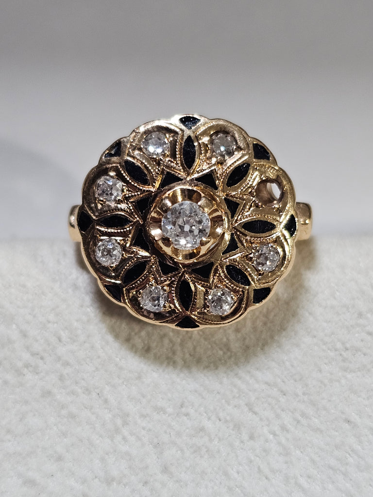 2.8 DWT-14K Antique Ring SI GH