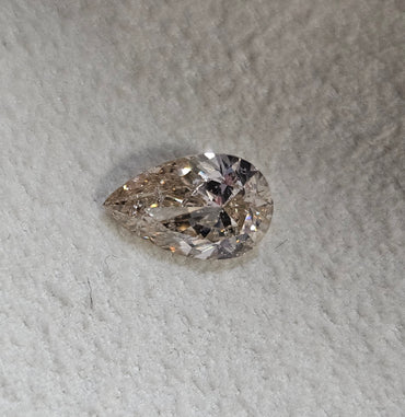 IGI 1.71 CT Natural Pear Brilliant Brown L I1 VG EX EX