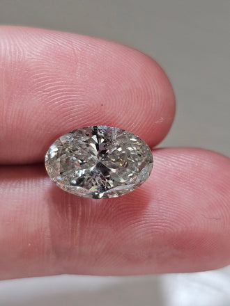 IGI 4.01 CT Natural Oval Brilliant K I1 VG EX EX