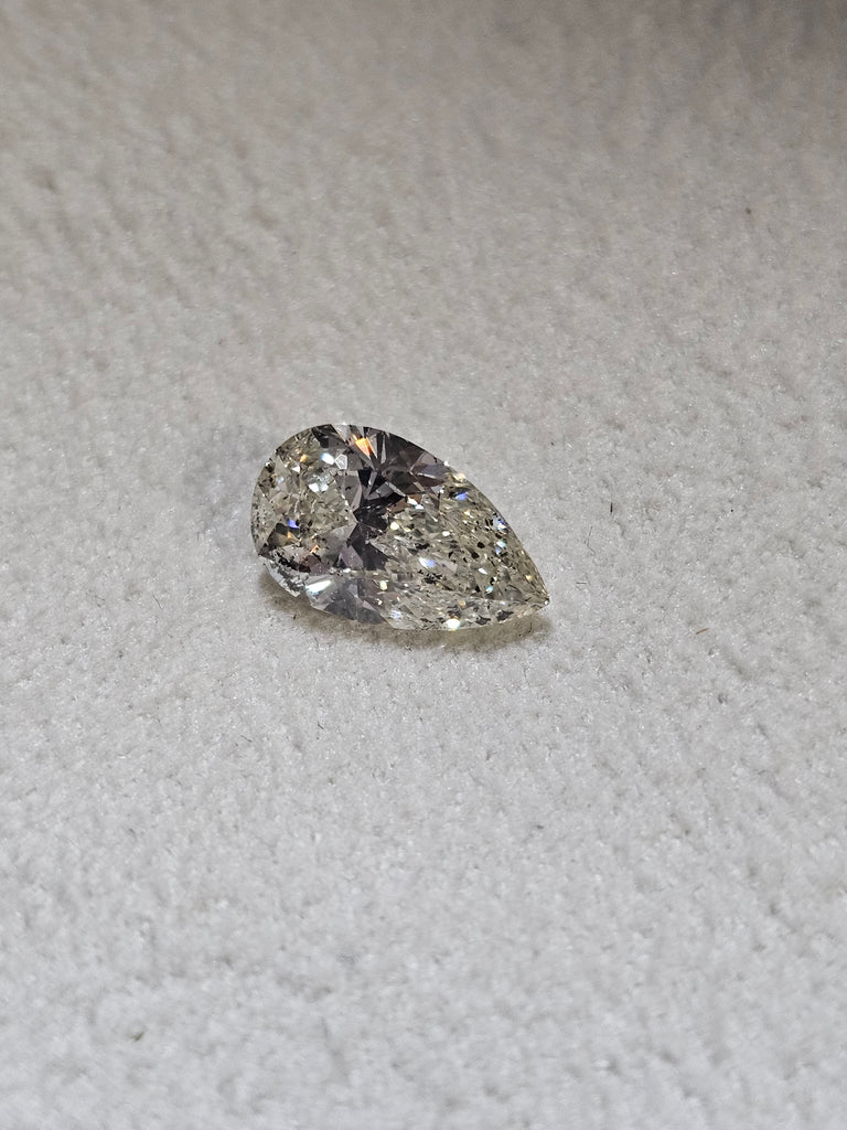 IGI 1.50 CT Natural Pear Brilliant J I1 XX