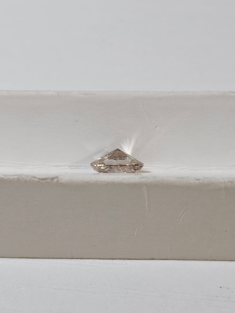 IGI 1.20 CT Natural Oval Brilliant S-T Brown I1 VG EX EX