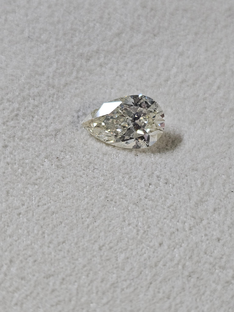 IGI 2.51 CT Natural Pear Brilliant Cut L I1 EX EX