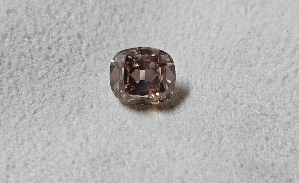 GIA 3.01 CT Natural Old Miner Fancy Dark Yellowish Brown VS2