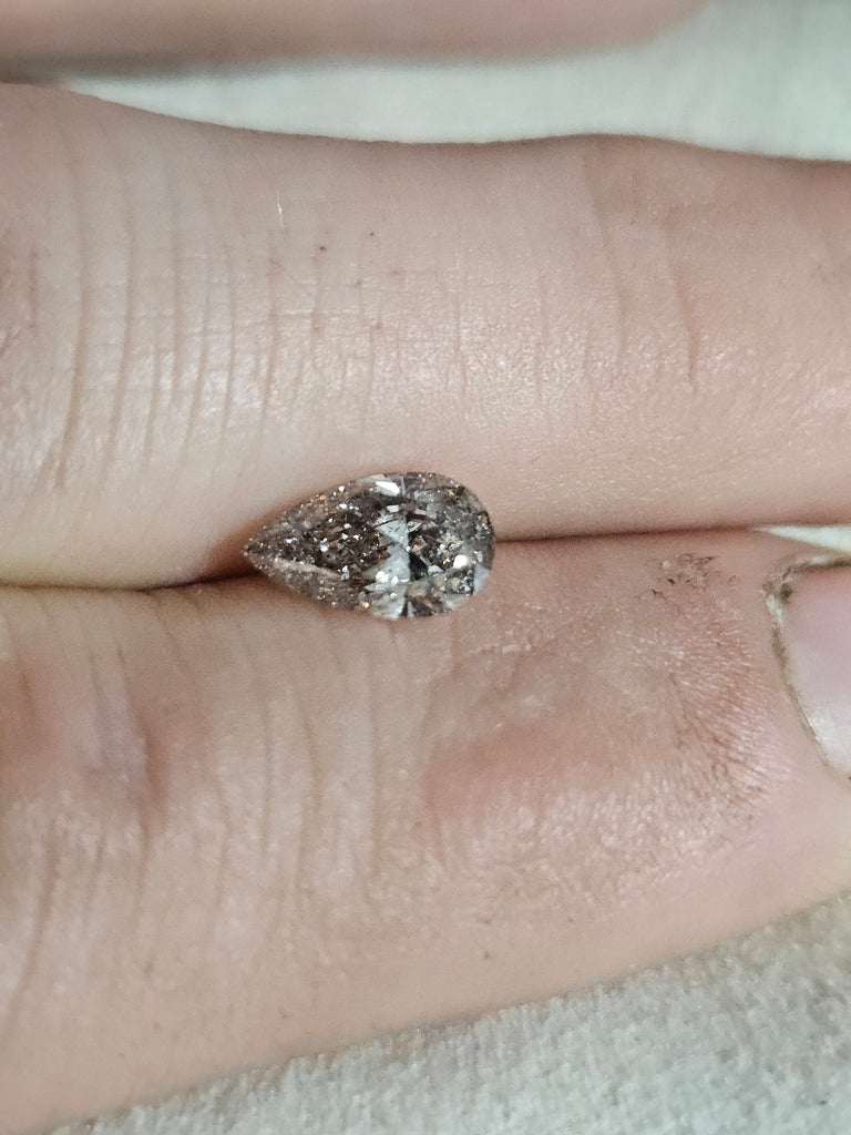 IGI 1.01 CT Natural Pear Brilliant K I1 VG EX EX