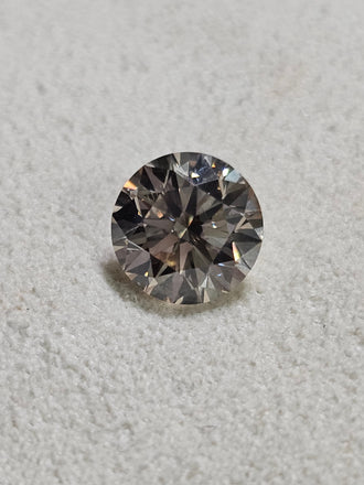 GIA 3.02 CT Natural Round Brilliant W-X Light Brown SI2 XXX