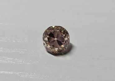 IGI 2.61 CT Natural Old Mine Cut Y-Z VS1 Light Brown