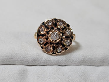 2.8 DWT-14K Antique Ring SI GH