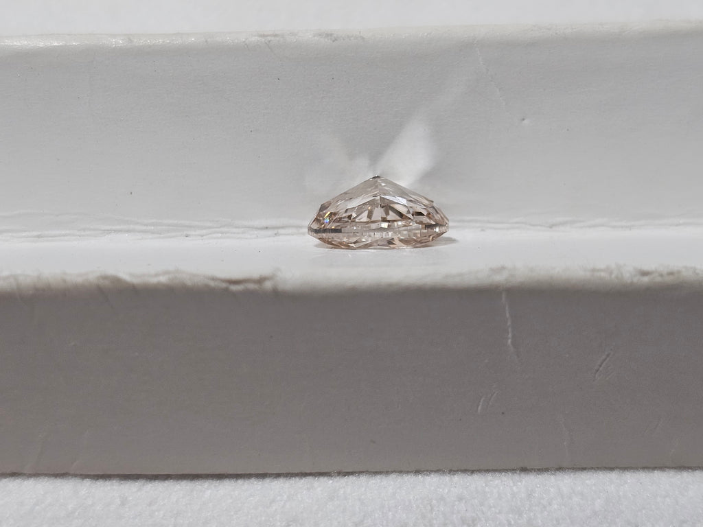 GIA 1.52 CT Natural Oval Modified Brilliant UV Light Brown  VVS2 EX VG