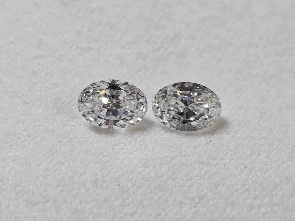 GIA 1.18 TCW Natural Oval Brilliant Match E-F VS2 Nice makes