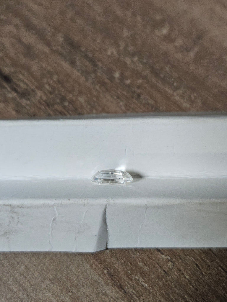 GIA 0.90 CT Modified Oval Step Cut G SI2 EX VG
