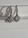 IGI 1.51 TCW Natural Tacori Halo Drop Earrings 3.76G 18k Gold