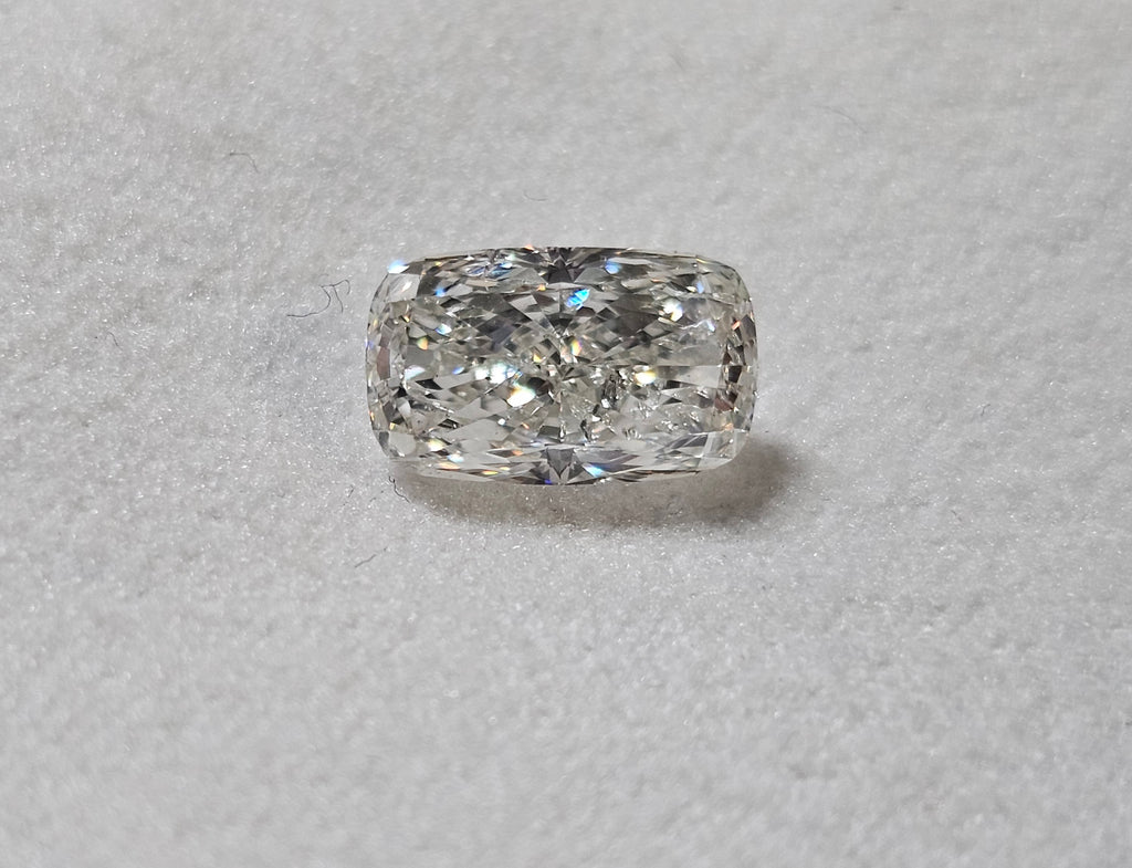 GIA 1.51 CT Natural Super-Elongated-Cushion Modified Brilliant J SI2 EX VG